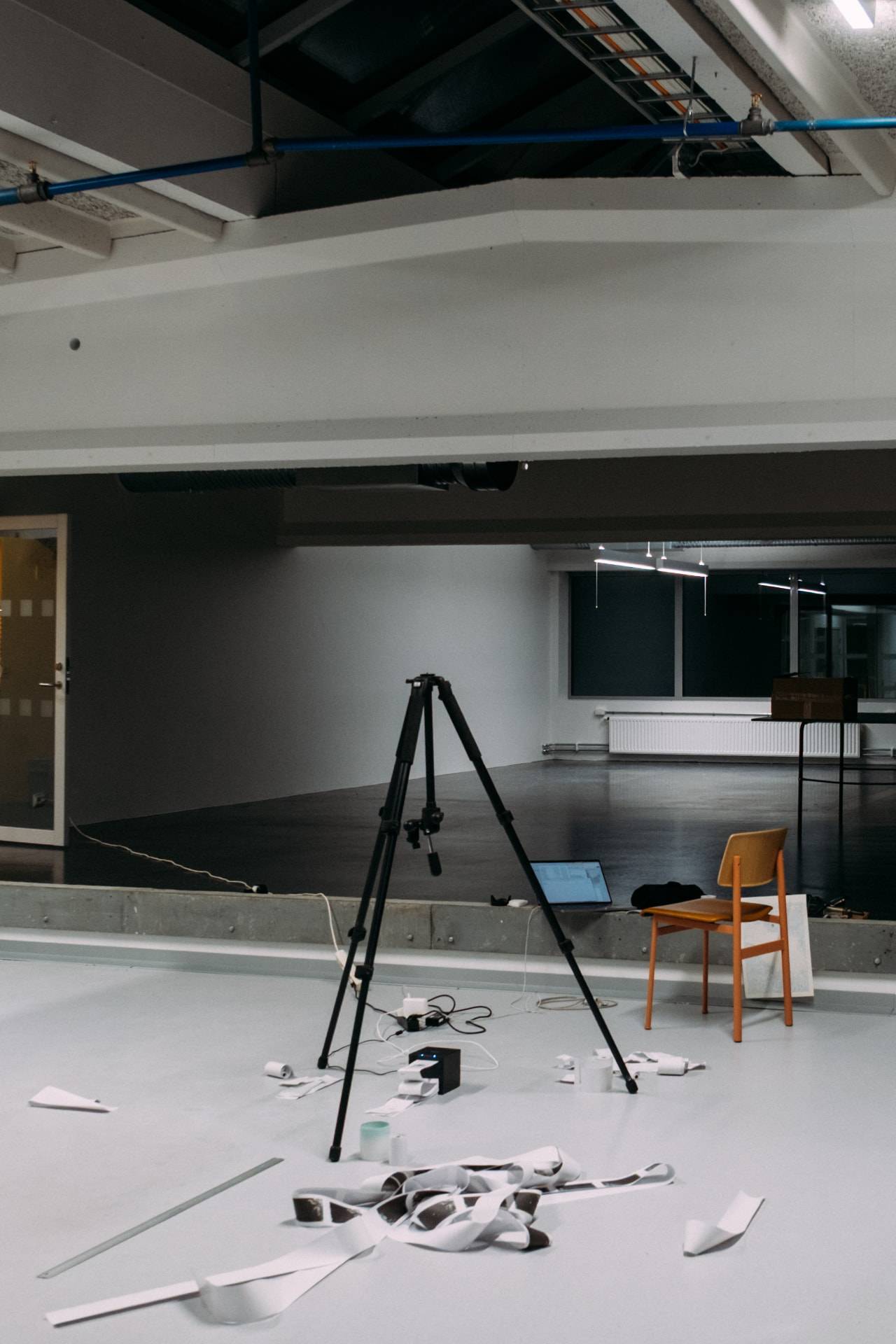 Installation view of the exhibition setup